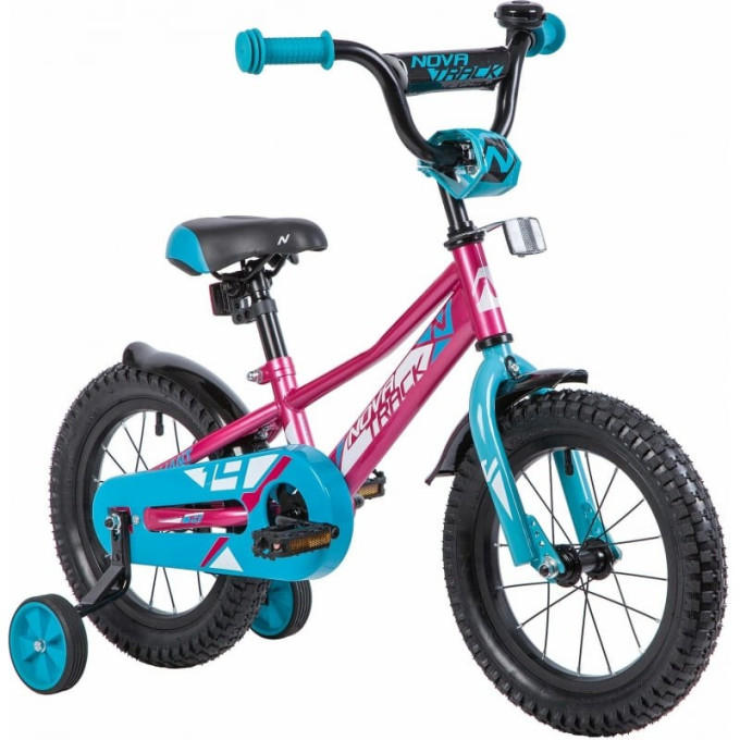 Детский велосипед NOVATRACK VALIANT 14” розовый 143VALIANT.RD9